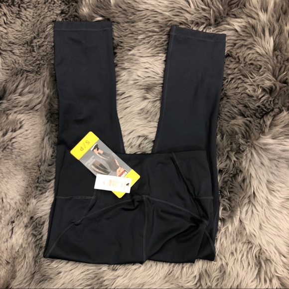 Kirkland Women’s Crop Leggings | Size Small | Reflective Stripes | Tights - Picture 3 of 4